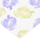 Pumpkin Stamps Hand Painted Halloween Pattern Korte Tafelloper (Hoek)