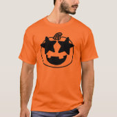 Pumpkin Star Eyes Emoji-groep met schattig idee ha T-shirt (Voorkant)