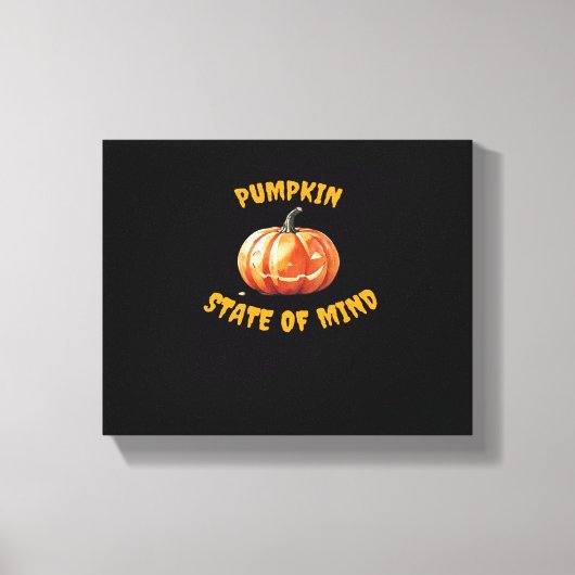 Pumpkin State of Mind - Halloween Classic T-Shirt Canvas Afdruk (Voorkant)