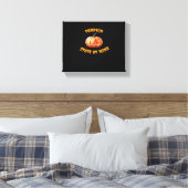 Pumpkin State of Mind - Halloween Classic T-Shirt Canvas Afdruk (Insitu (Slaapkamer))