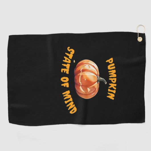 Pumpkin State of Mind - Halloween Classic T-Shirt Golfhanddoek (Horizontaal)