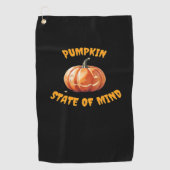 Pumpkin State of Mind - Halloween Classic T-Shirt Golfhanddoek (Voorkant)