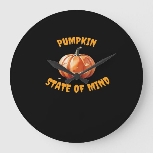 Pumpkin State of Mind - Halloween Classic T-Shirt Grote Klok (Voorkant)