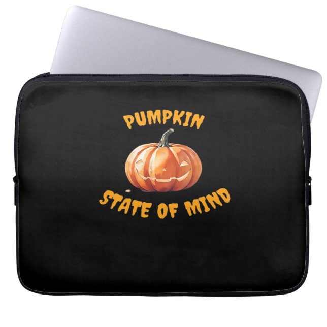 Pumpkin State of Mind - Halloween Classic T-Shirt Laptop Sleeve (Voorkant)