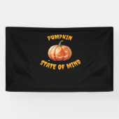 Pumpkin State of Mind - Halloween Classic T-Shirt Spandoek (Horizontaal)