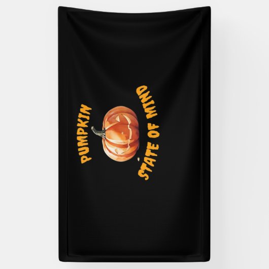 Pumpkin State of Mind - Halloween Classic T-Shirt Spandoek (Verticaal)