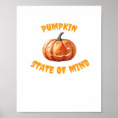 Pumpkin State of Mind - Halloween Oversized T-Shir Poster (Voorkant)