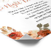 Pumpkin Stroller Baby Shower Late Night Diapers Poster (Hoek)