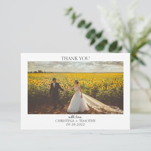 Pumpkin Sunflower Fall Weddenschap Hartelijk dank Bedankkaart (Staand voorkant)