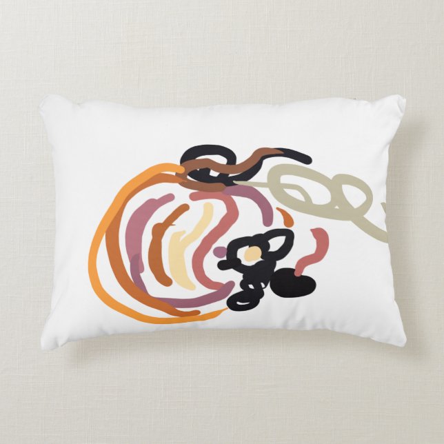 Pumpkin Sunset Autumn cute Accent Kussen (Voorkant)