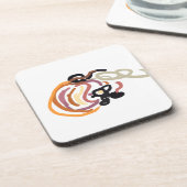 Pumpkin Sunset Autumn cute Bier Onderzetter (Linkerzijde)