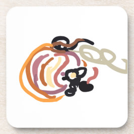 Pumpkin Sunset Autumn cute Bier Onderzetter