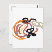 Pumpkin Sunset Autumn cute Briefkaart (Voorkant / Achterkant)