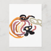 Pumpkin Sunset Autumn cute Briefkaart (Voorkant)