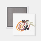 Pumpkin Sunset Autumn cute Magneet (Voorkant / Achterkant)