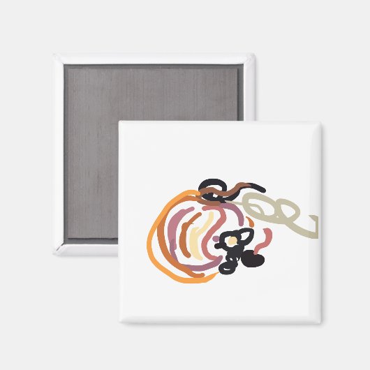 Pumpkin Sunset Autumn cute Magneet (Voorkant / Achterkant)