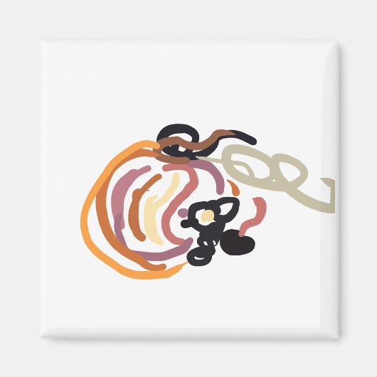 Pumpkin Sunset Autumn cute Magneet (Voorkant)