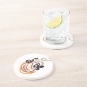 Pumpkin Sunset Autumn cute Zandsteen Onderzetter (Zijkant)