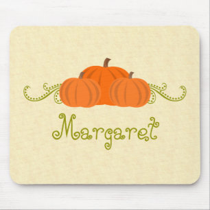 Pumpkin Swirls Halloween Mousepad Muismat