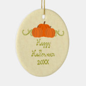 Pumpkin Swirls Halloween Ornament (Rechts)