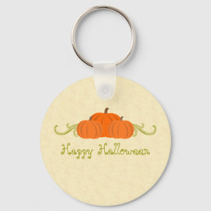 Pumpkin Swirls Halloween Sleutelhanger