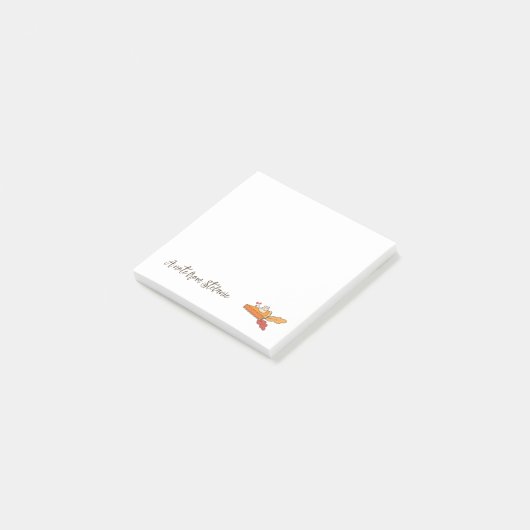 Pumpkin-taart, op maat gesneden notities post-it® notes (Schuin)