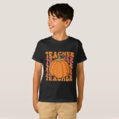 Pumpkin Teacher Fall Thanksgiving Back To School  T-shirt (Voorkant volledig)