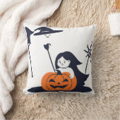 Pumpkin tekst baby's eerste Halloween moeder silho Kussen (Deken)