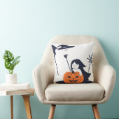 Pumpkin tekst baby's eerste Halloween moeder silho Kussen (Stoel)