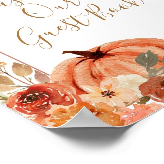 Pumpkin Terracota Boho Arch Gelieve onze gast te o Poster (Hoek)