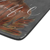 PUMPKIN THANKFUL CHALKBOARD GLASS CUTTING BOARD SNIJPLANK (Hoek)