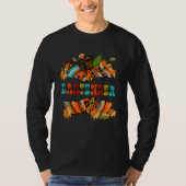 Pumpkin Thankful  Grateful  Blessed Bartender Autu T-shirt (Voorkant)