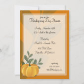 Pumpkin Thanksgiving Dag Invitatie Kaart (Voorkant)