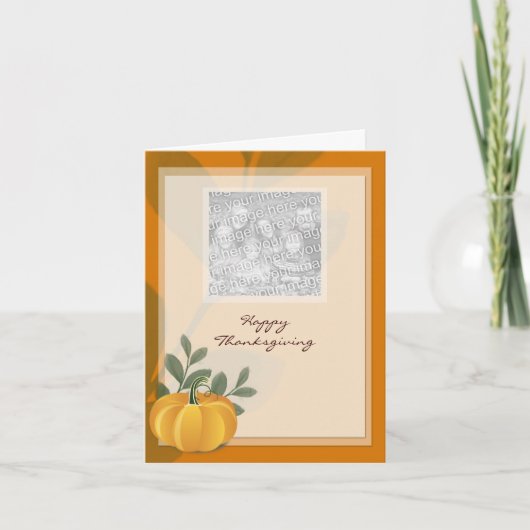 Pumpkin Thanksgiving Day Wenskaarten Feestdagen Kaart (Voorkant)
