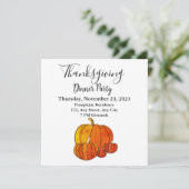 Pumpkin Thanksgiving feestdag Kaart (Staand voorkant)