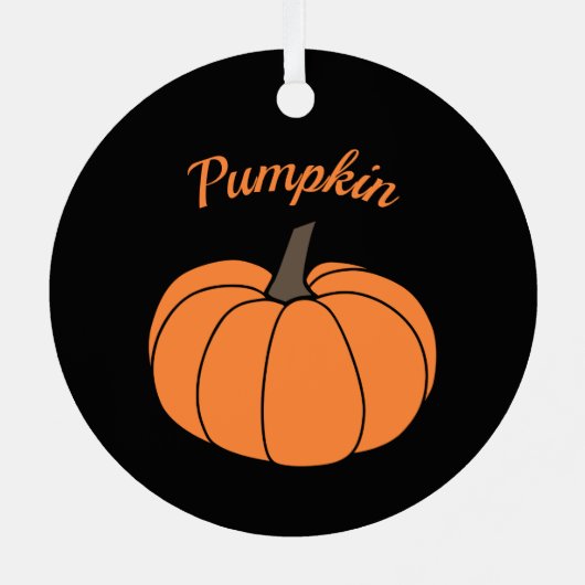 Pumpkin Thanksgiving Metaal Ornament (Achterkant)