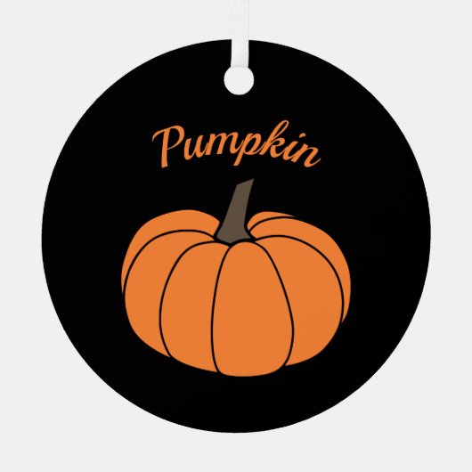 Pumpkin Thanksgiving Metaal Ornament (Voorkant)
