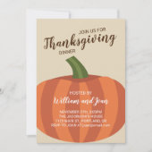Pumpkin Thanksgiving Uitnodiging binnenpartij (Voorkant)