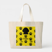 Pumpkin the cavapoo tote  grote tote bag (Achterkant)