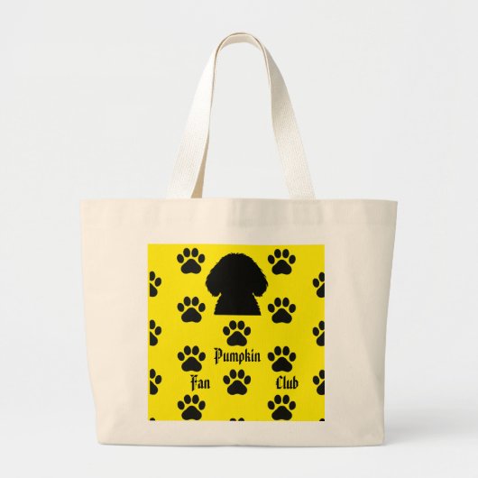 Pumpkin the cavapoo tote  grote tote bag (Voorkant)