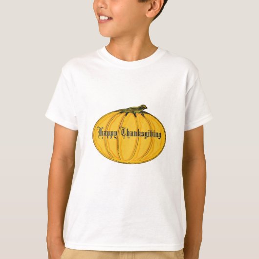 Pumpkin The MUSEUM jGibney Happy Thanksgiving  T-shirt (Voorkant)