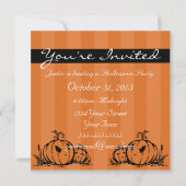 Pumpkin ThMED Halloween Invitations Kaart (Voorkant)
