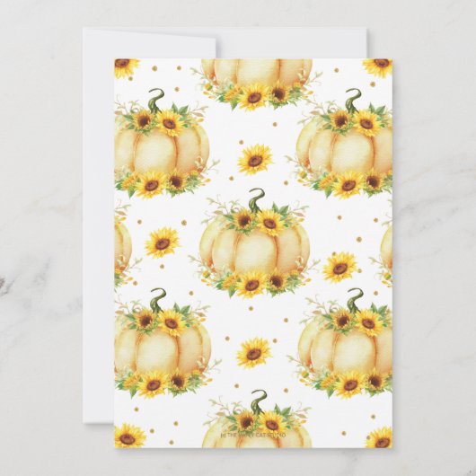 Pumpkin Time Capsule Message to You Blank Cards Kaart (Achterkant)