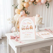Pumpkin Train 2nd Birthday Invitation Kaart