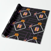 "Pumpkin Treats Halloween Wrapping Paper" Cadeaupapier (Uitgerold)