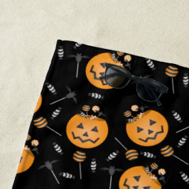 Pumpkin Trick or treat Bucket Halloween Lollipops Strandlaken