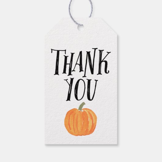 Pumpkin Trick or treat Halloween Bedankt Gift Labe Cadeaulabel (Achterkant)