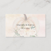 Pumpkin trouwreactie website QR code RSVP Informatiekaartje (Voorkant)