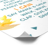 Pumpkin Truck 1st Birthday Milestone Poster (Hoek)