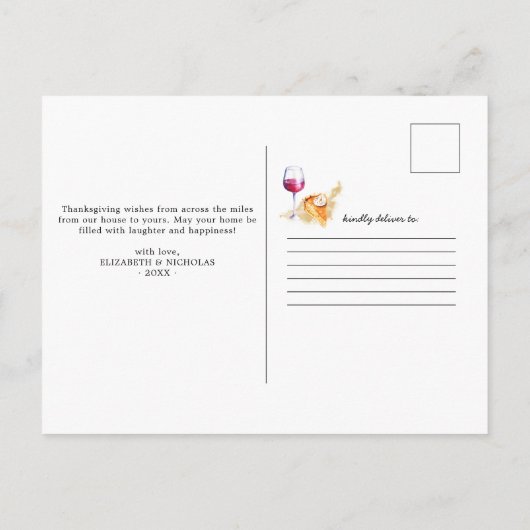 Pumpkin Truck Autumn | Verplaatsingsaankondiging Briefkaart (Achterkant)